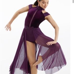Purple lyrical dance costume